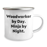 Woodworker's Camping Mug - Funny Quote, Great Gifts from Men to Woodworkers, Father's Day Unique - Image 2